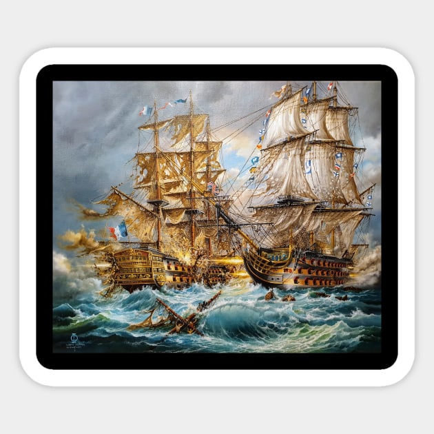 BATTLE OF TRAFALGAR Sticker by RobertArt